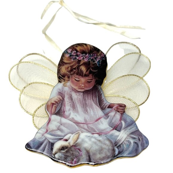 Angel Ornament  Heavens Little Angels 3 Ornament Set Life Like - Picture 2 of 8